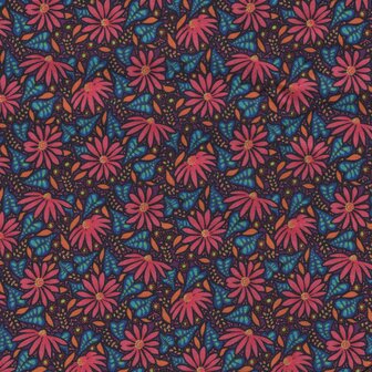 Free Spirit Language of Flowers paars roze bloemen