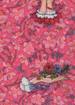Free Spirit Language of Flowers roze handjes