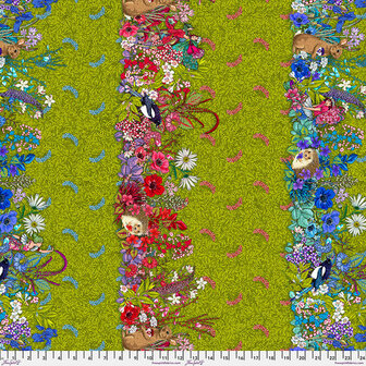 Free Spirit Language of Flowers groen rand met dieren en feetjes
