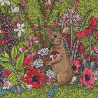 Free Spirit Language of Flowers groen rand met dieren en feetjes
