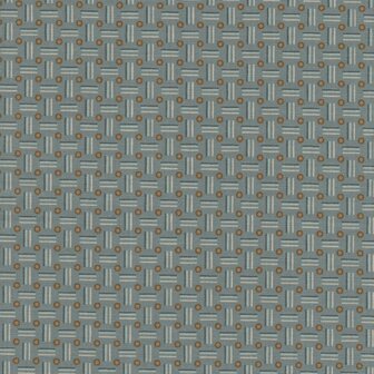 Andover Farmhouse lattice blauw werkje