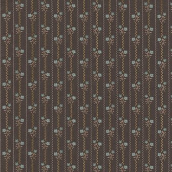 Andover Farmhouse hickory bruin blauw minibloemetje