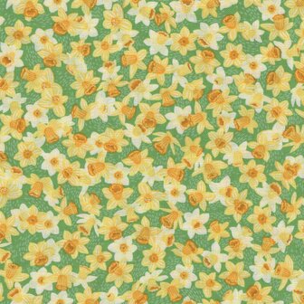 Makower Hello Spring groen narcissen