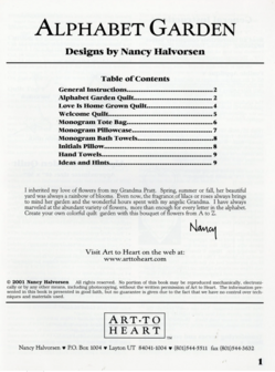 Boek: Alphabet Garden - Nancy Halvorsen