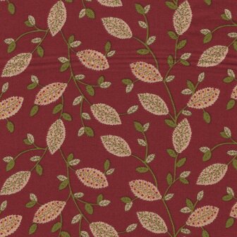 Baubles &amp; Balsam rood ecru blad