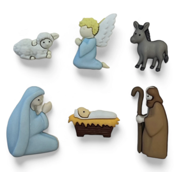 knoopjes thema Kerstgroep 