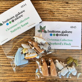 knoopjes thema Kerstgroep met herders