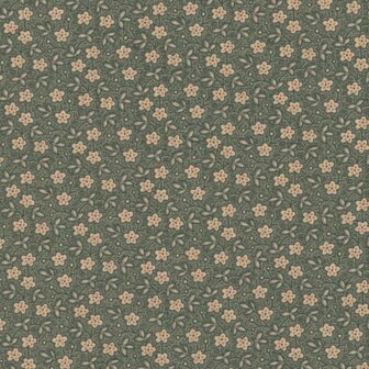 Andover Always and Forever groen ecru minibloemetje