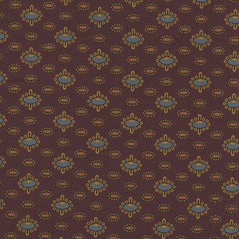 Andover Jamestown bruin blauw werkje