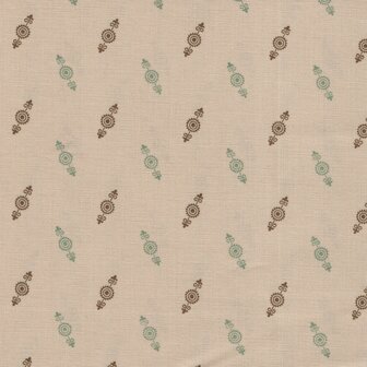 Andover Ayla ecru blauw en tan werkje