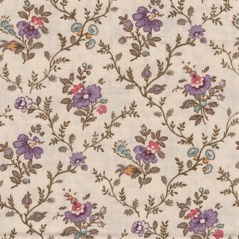 Andover Ayla ecru takje lila bloem