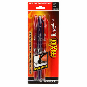 Pilot Frixion pen set roze/paars/oranje