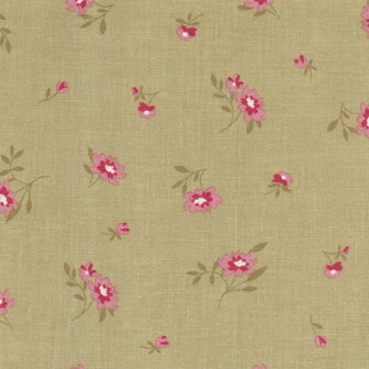 Studio-E Elizabeth groen roze bloemetje