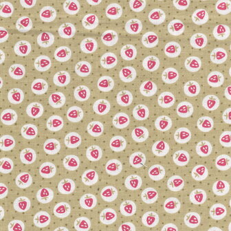 Studio-E Elizabeth groen roze aardbeitjes