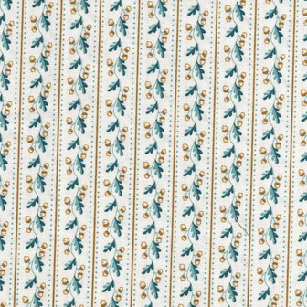 Andover Oakleigh ecru blauw streep met takje