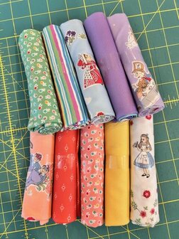 Fat Quarter pakket Alice in Wonderland