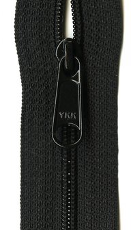 YKK rits 22 inch (55cm) zwart
