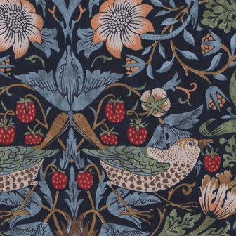 Free Spirit / Morris &amp; co. Kelmscott blauw strawberry thief groot