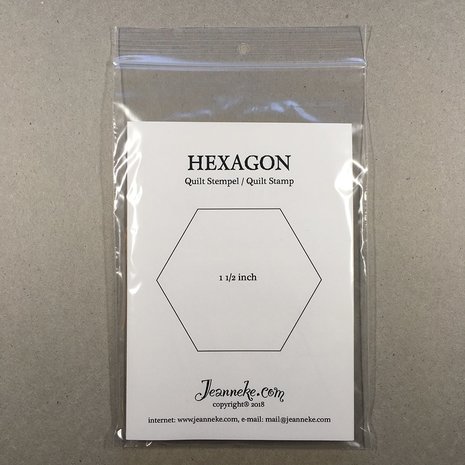 Stempel Hexagon 1,5 inch Jeanneke.com