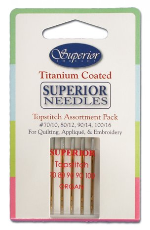 Superior Titanium-Coated Topstitch naalden assortiment