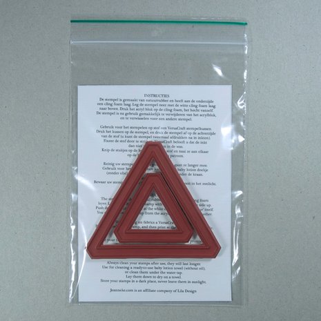 Stempelset Gelijkzijdige Driehoeken 1,5 inch en 3 inch