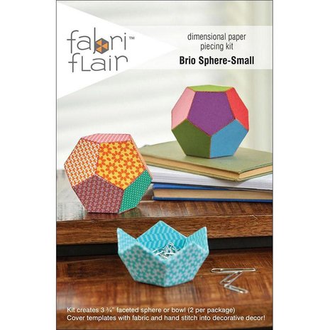 Fabri Flair Brio Sphere-Small dimensional paper piecing kit