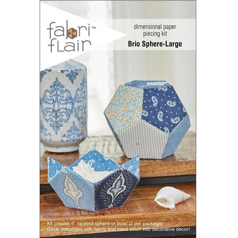 Fabri Flair Brio Sphere-Large dimensional paper piecing kit
