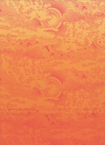 Free Spirit Tula Pink Daydreamer oranje wolken