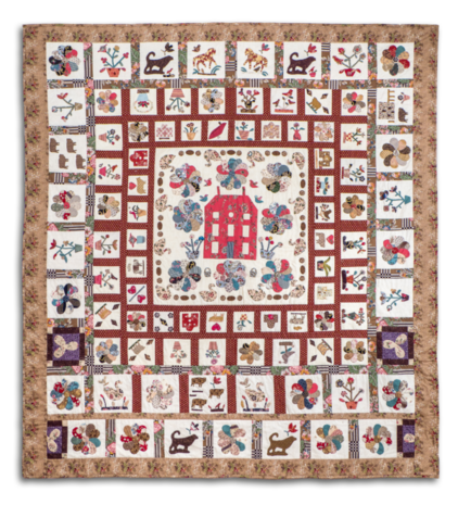 Patroon: Red Manor House Coverlet