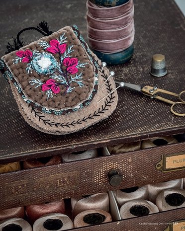 Boek: Floralies Quiltées et Brodées, Cécile Fanconie