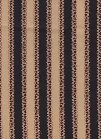 Robert Kaufman Stone Bridge zwart ecru streep