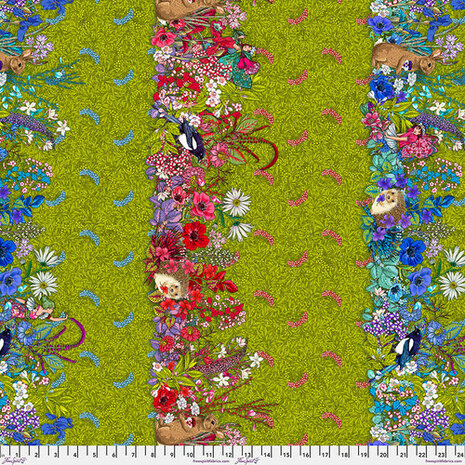Free Spirit Language of Flowers groen rand met dieren en feetjes