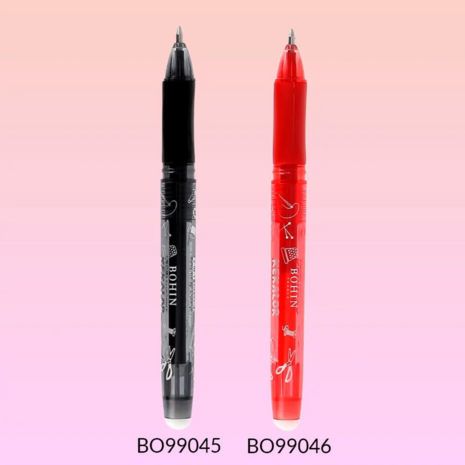 Bohin Kekalor 2in1 uitwisbare thermo-gevoelige pen zwart