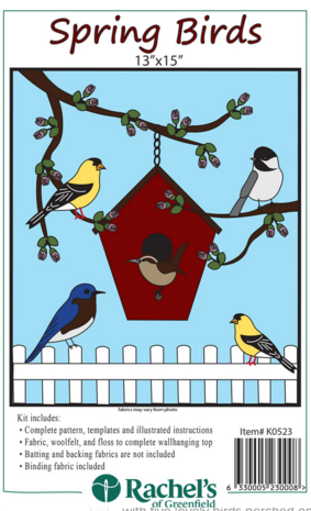 Spring Birds, compleet pakket miniquilt
