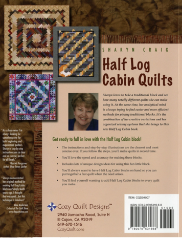 Boek: Half log cabin quilts - Sharyn Craig
