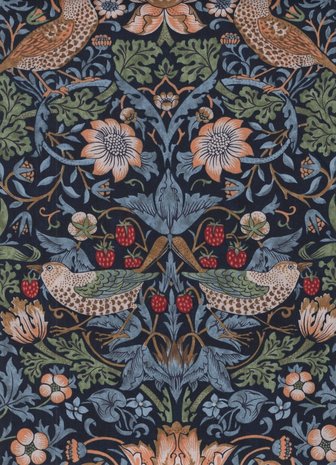 Free Spirit / Morris & co. Kelmscott blauw strawberry thief groot