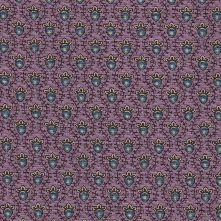 Marcus Fabrics Plumberry paars blauw werkje