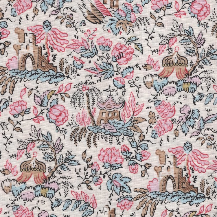 Riley Blake Jane Austen ecru ruïnes