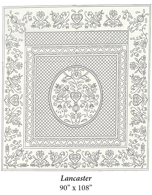 Wholecloth Quilt Top Lancaster naturel