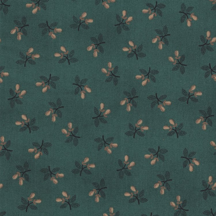 Henri Glass Gratitude & Grace petrolblauw met ecru werkje