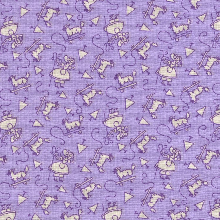 Henri Glass Nana Mae V lila wit herderinnetje