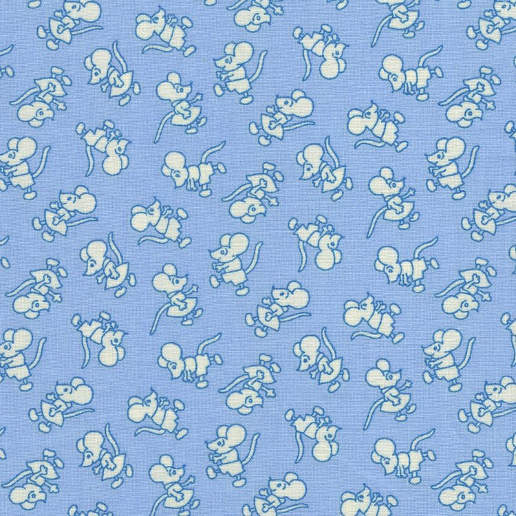 Henri Glass Nana Mae V blauw wit muisje