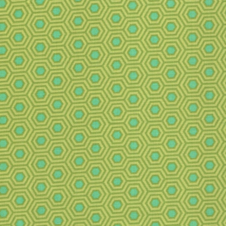 Free Spirit Tula Pink True Colors groen hexagon