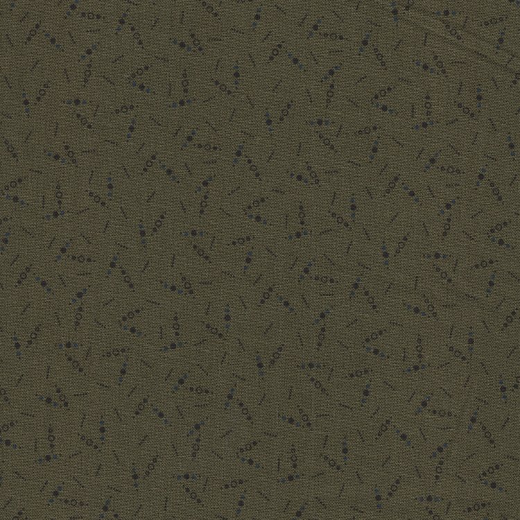 Marcus Fabrics Country Meadow groen blauw werkje