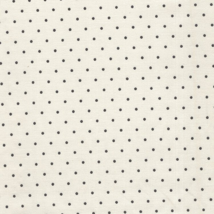 Marcus Fabrics ReproReds ecru zwart stipje