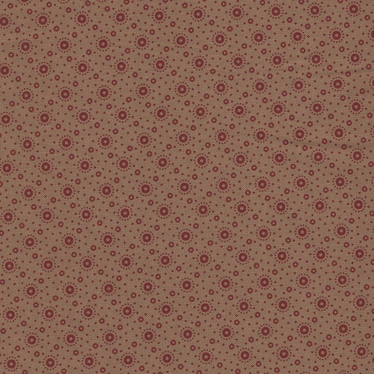 Marcus Fabrics ReproReds tan rood stipjes