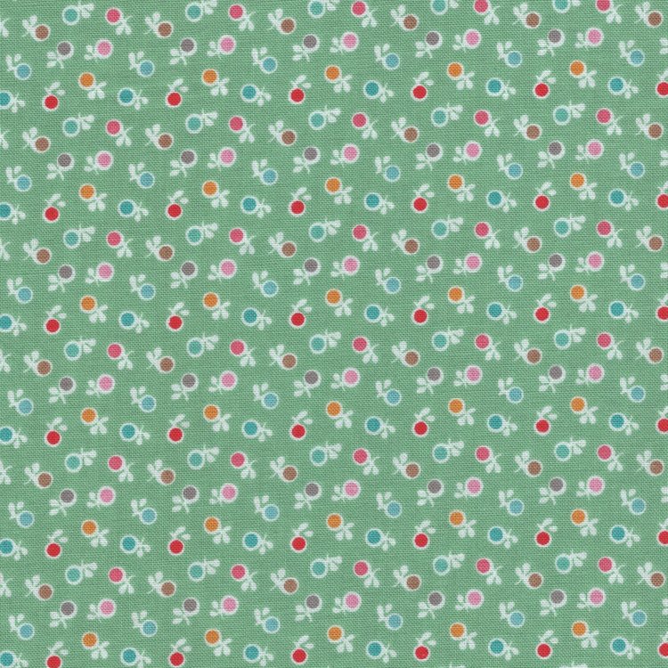 Riley Blake Stitch groen gekleurde bolletjes