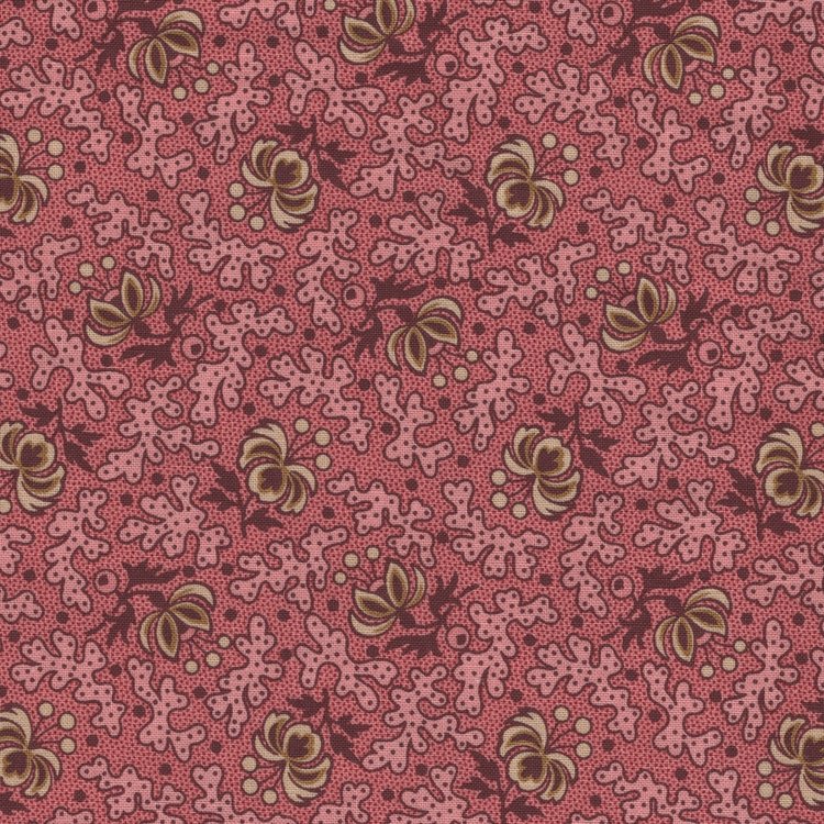 Marcus Fabrics A Return To Elegance roze ecru blad