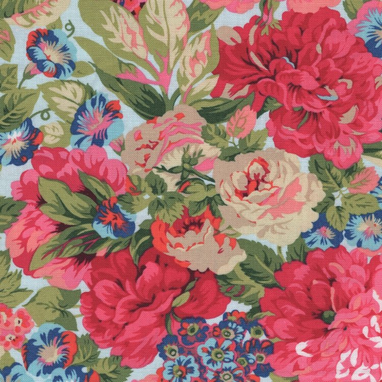 Free Spirit A Celebration of Sanderson lichtblauw roze bloemen