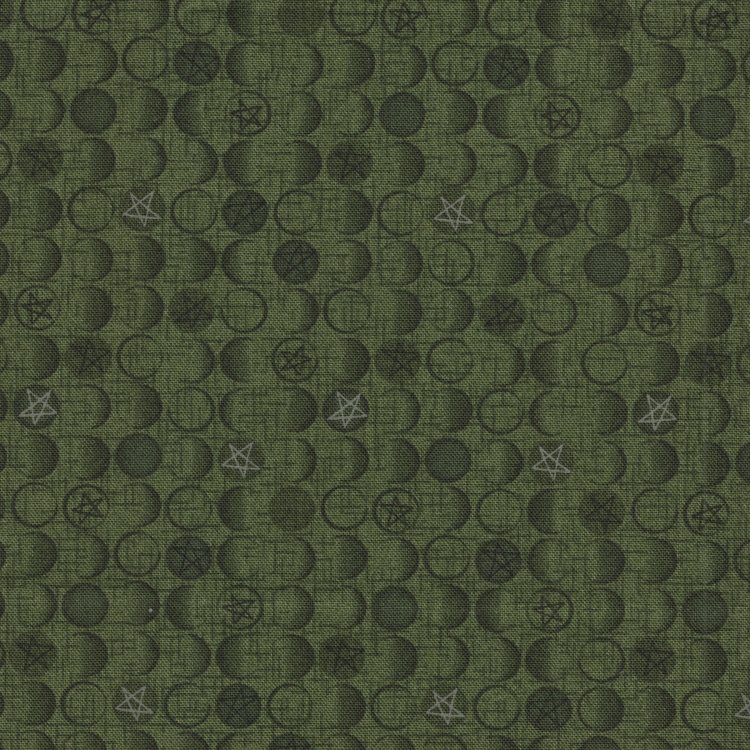 Henry Glass Fabrics Time Well Spent groen bolletje